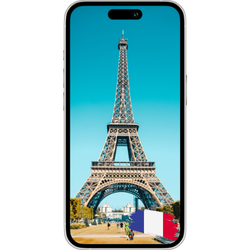 France eSIM QR code for instant mobile data activation – prepaid travel plan