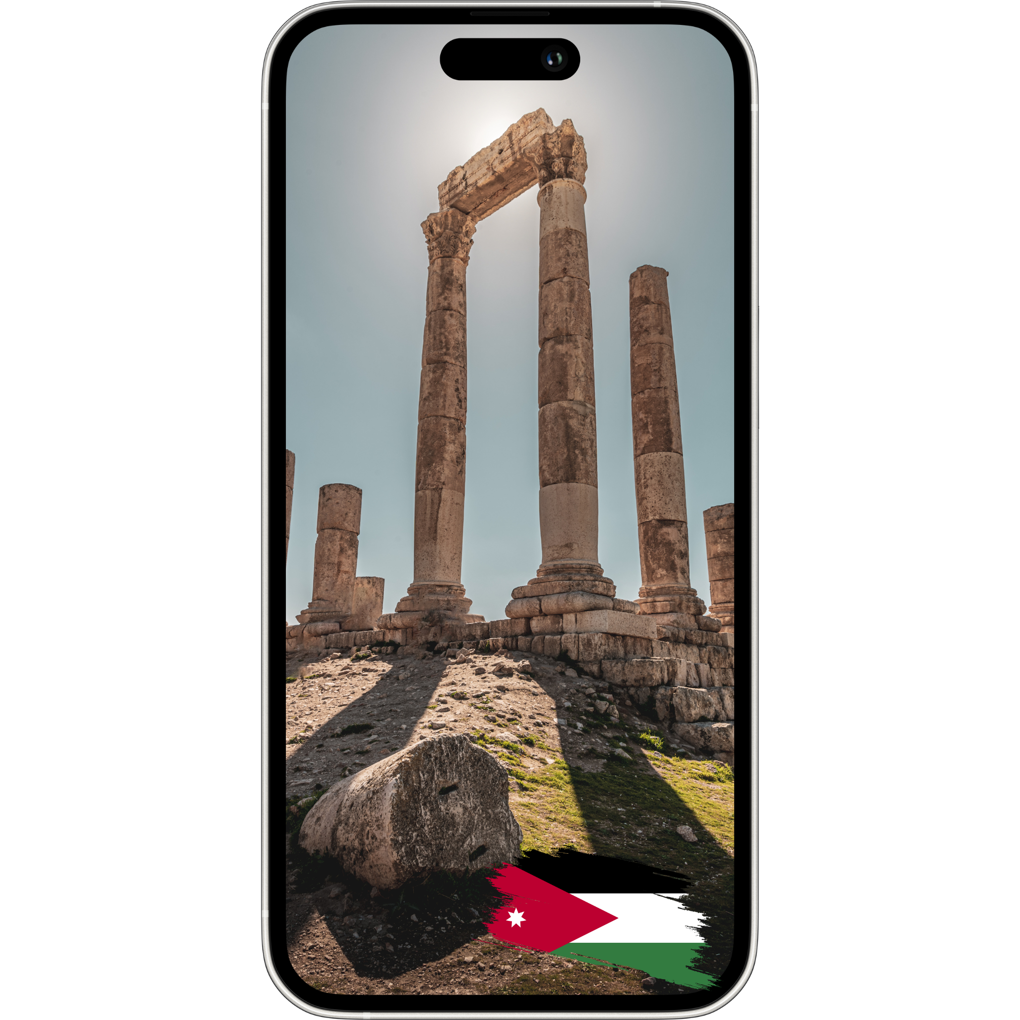 Traveler using eSIM for Jordan with ESimAllo in Petra