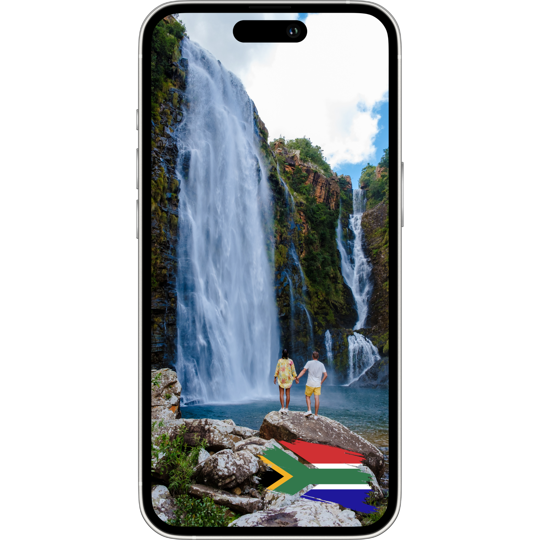 Traveler using eSIM for South Africa with ESimAllo