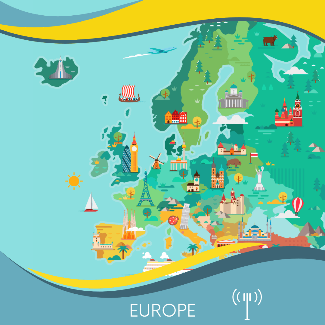 eSIM Europe (50+ régions) – ESimAllo – Data 5G instantanée - ESimAllo