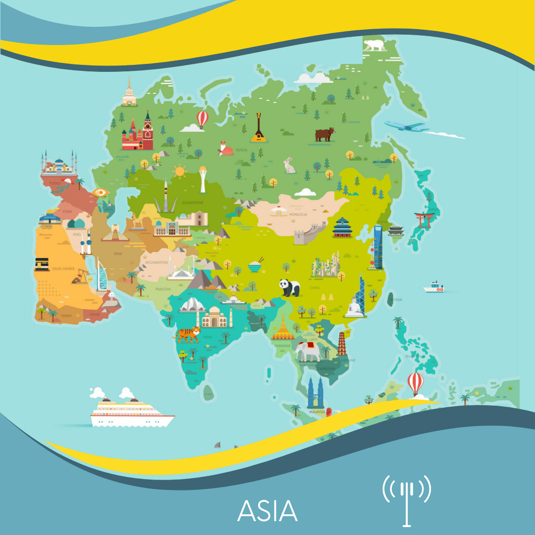 ESimAllo for Asia (7 areas) - ESimAllo