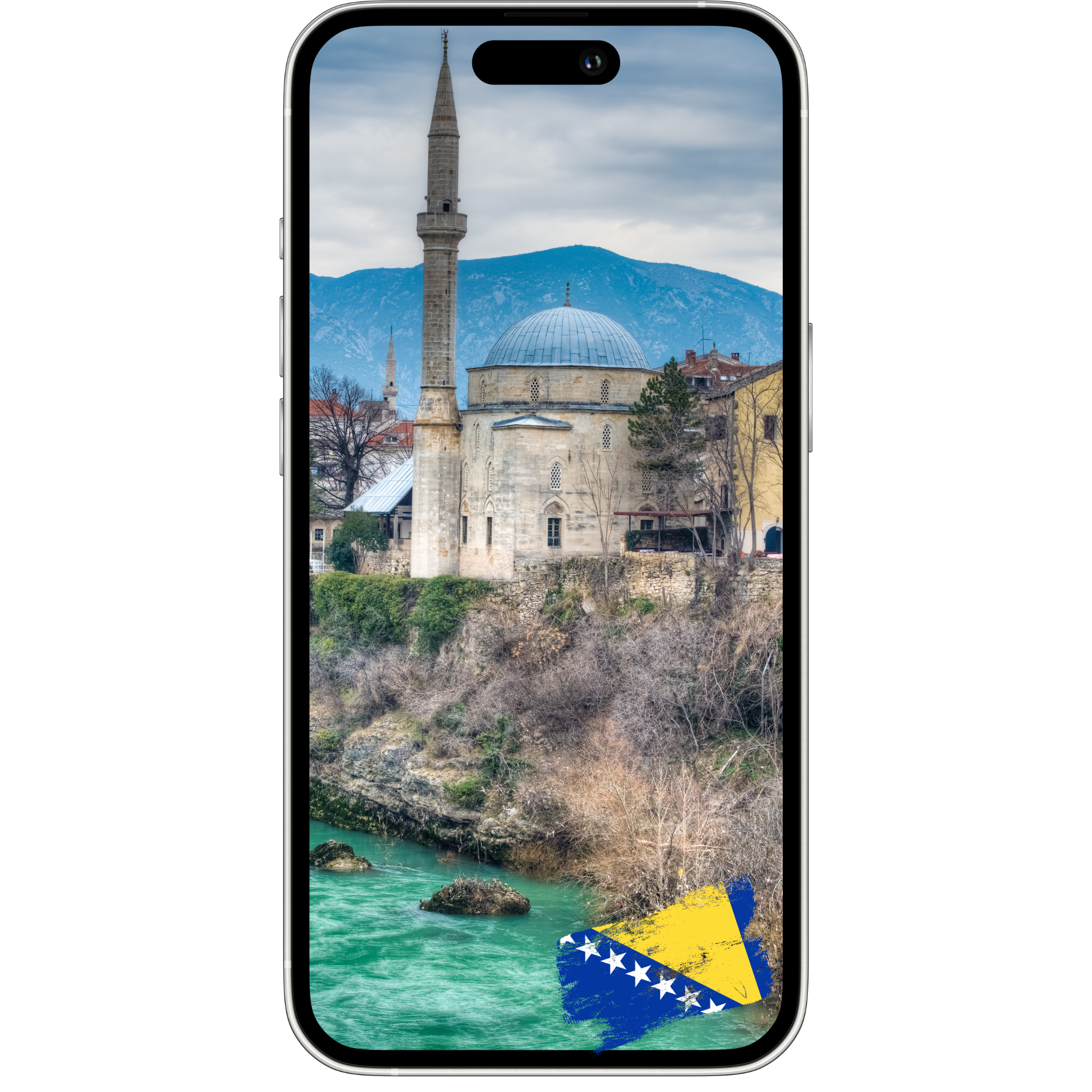 Digital eSIM QR code for Bosnia and Herzegovina mobile data