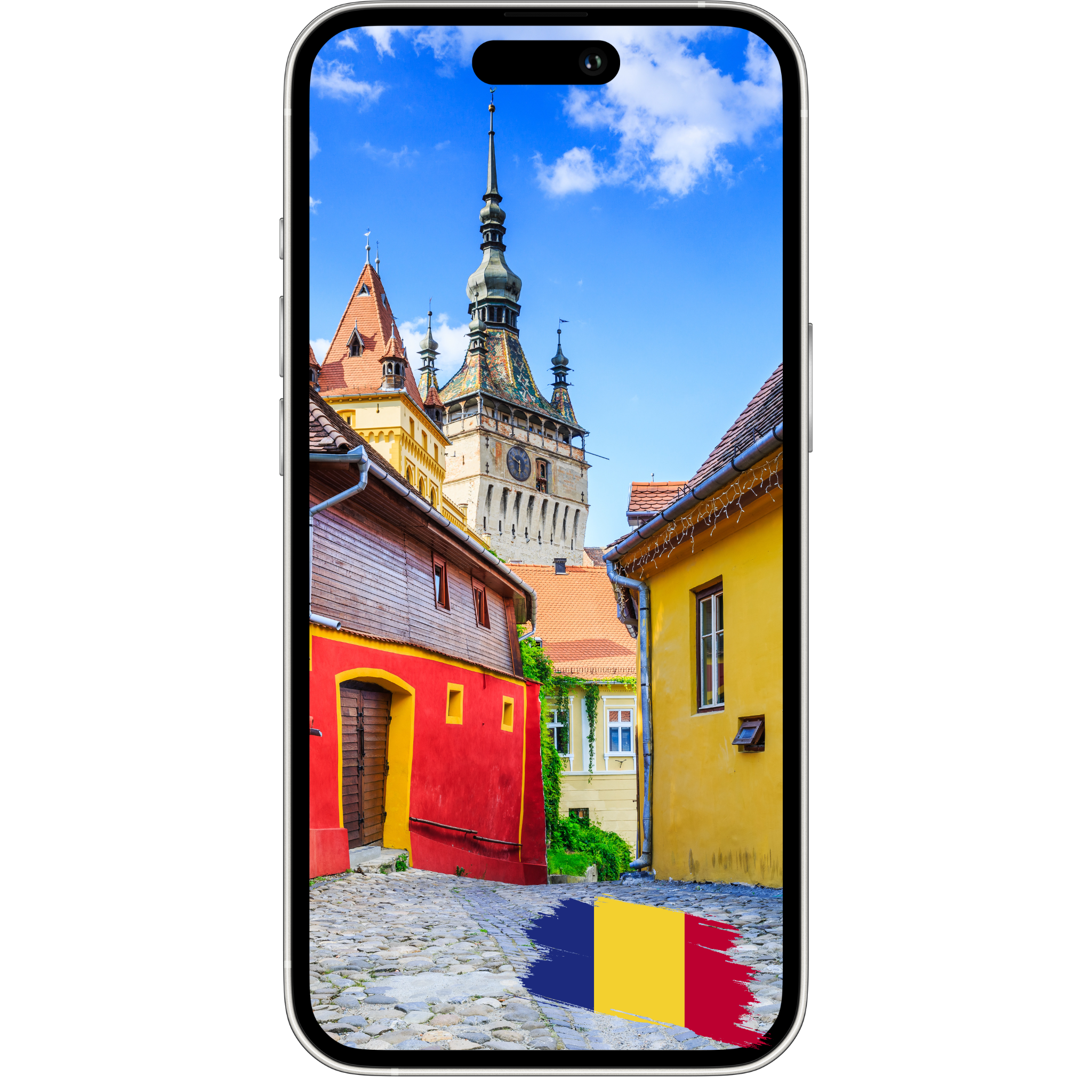 Traveler using eSIM for Romania with ESimAllo