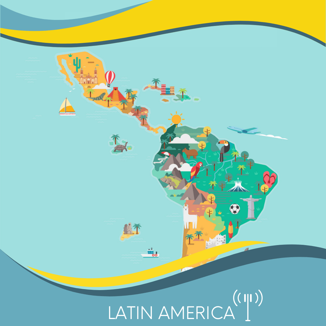 ESimAllo for South America (15+ areas) - ESimAllo